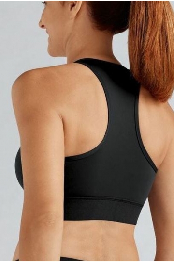 Amoena Sportovní protetická podprsenka ZIPPER bra black