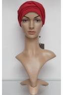 Bambusový turban s našitou čelenkou Red Bud