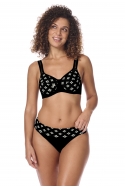 Protetické dvoudílné plavky PALERMO WBT black/off white