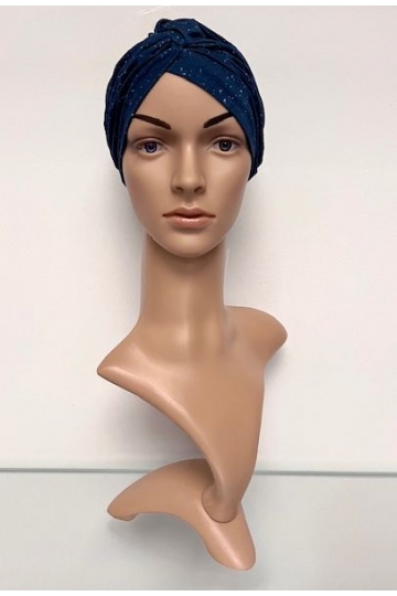 Bambusový turban Tmavě modrý