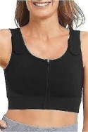 Komresní podprsenka Pamela ZIP-ST-HI black