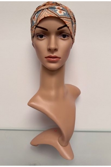 Lněný turban Touch of Gold
